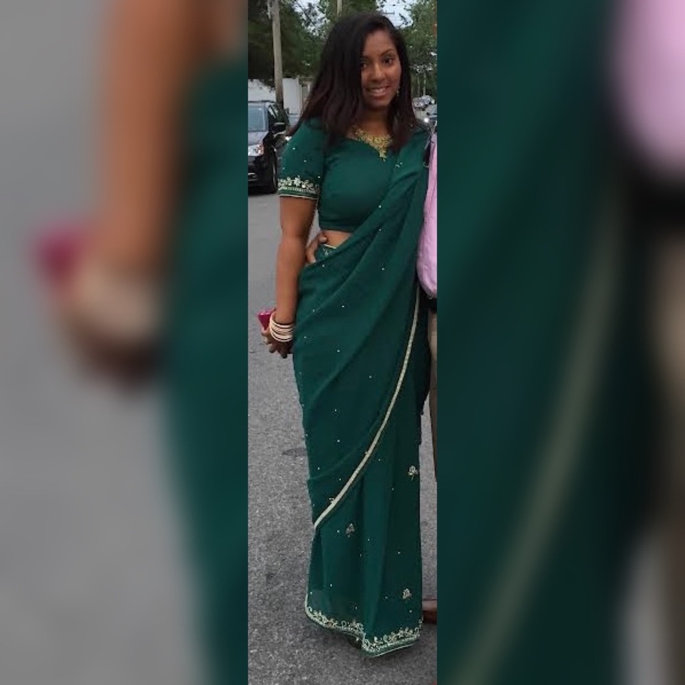 Emerald Green Saree